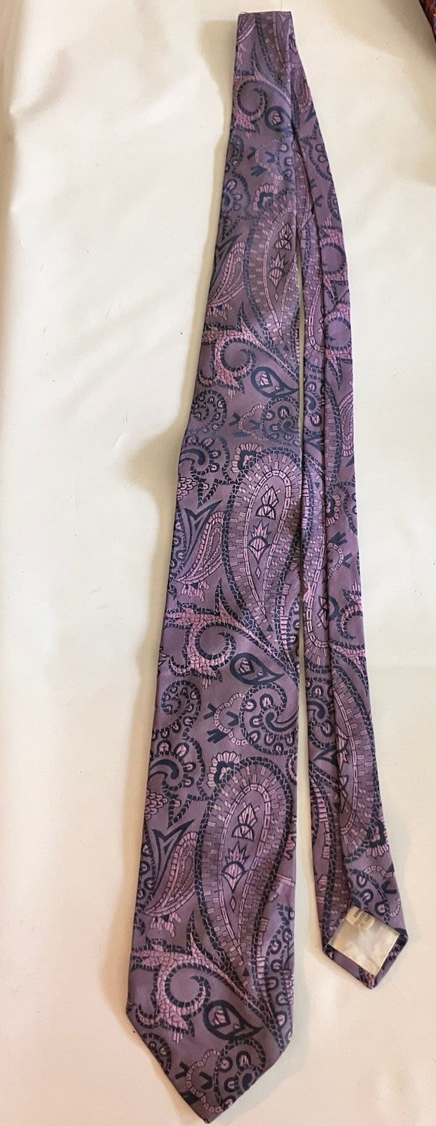 Vintage 1960’s Lot Of 7 Ties; Wide And Skinny Ties, Bow tie Clip On