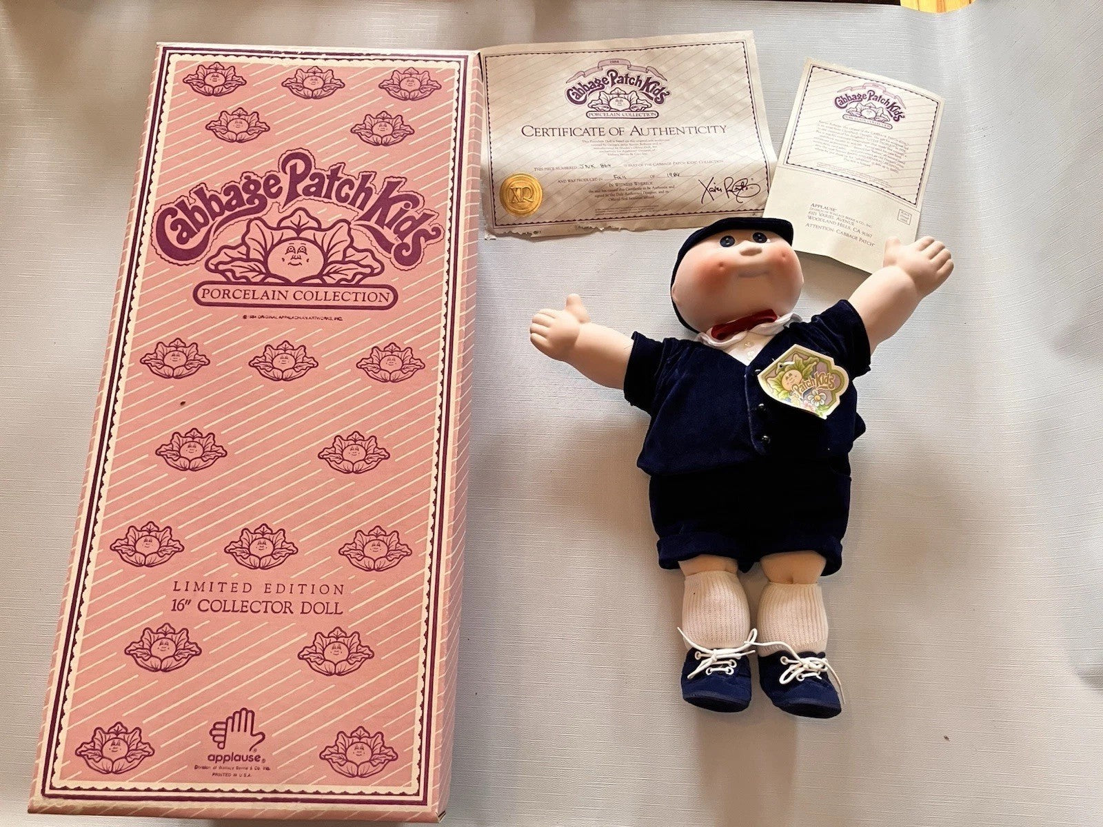 1984 Collectors Item Cabbage Patch Kids Jeffrey Nicholas Porcelain Doll #4884