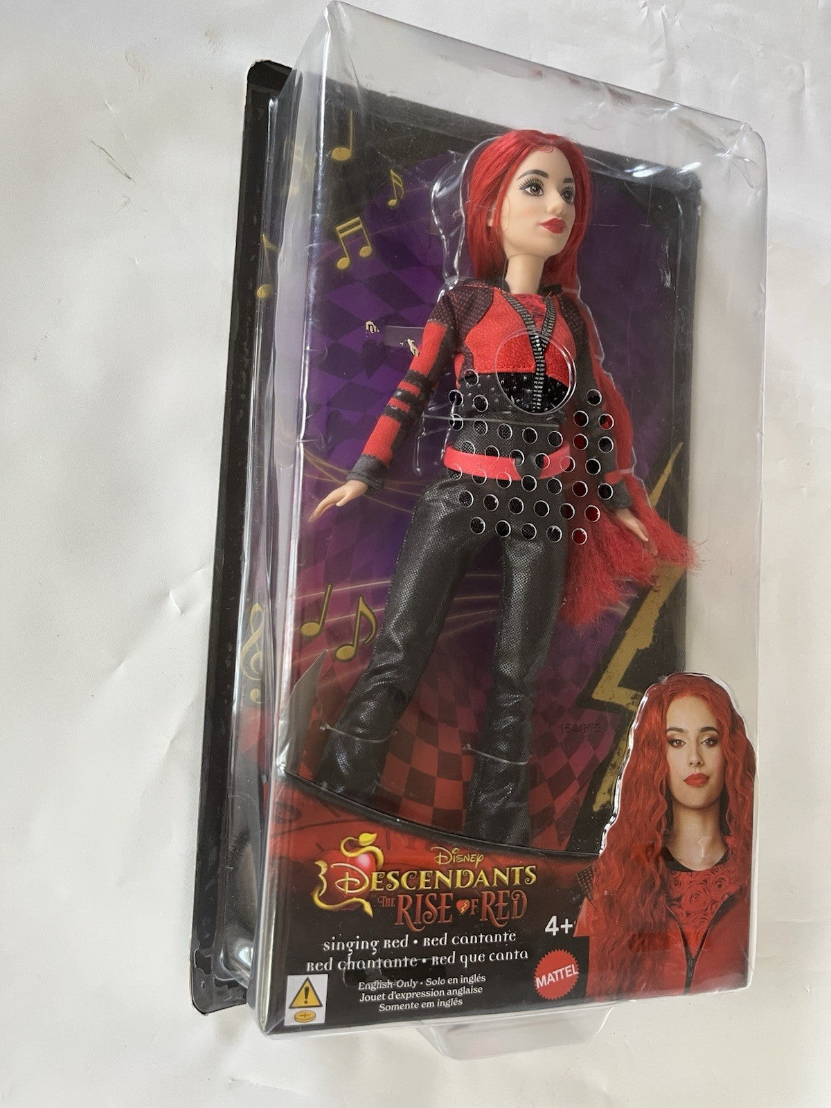 Disney Descendants The Rise of Red Singing Doll Sings Seeing Red New Damaged Box