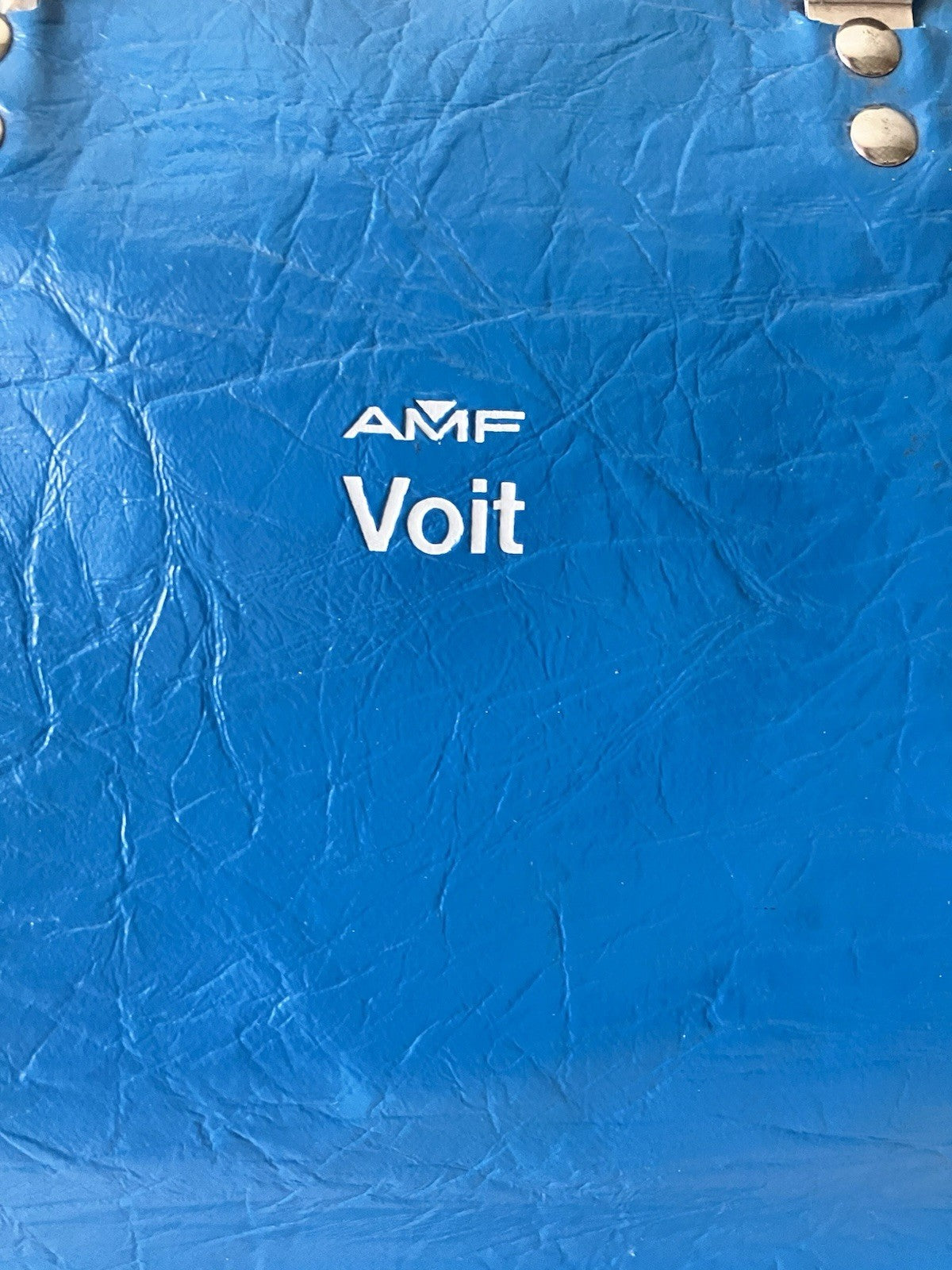 Vintage AMF Volt Blue Floral Print Bowling Bag