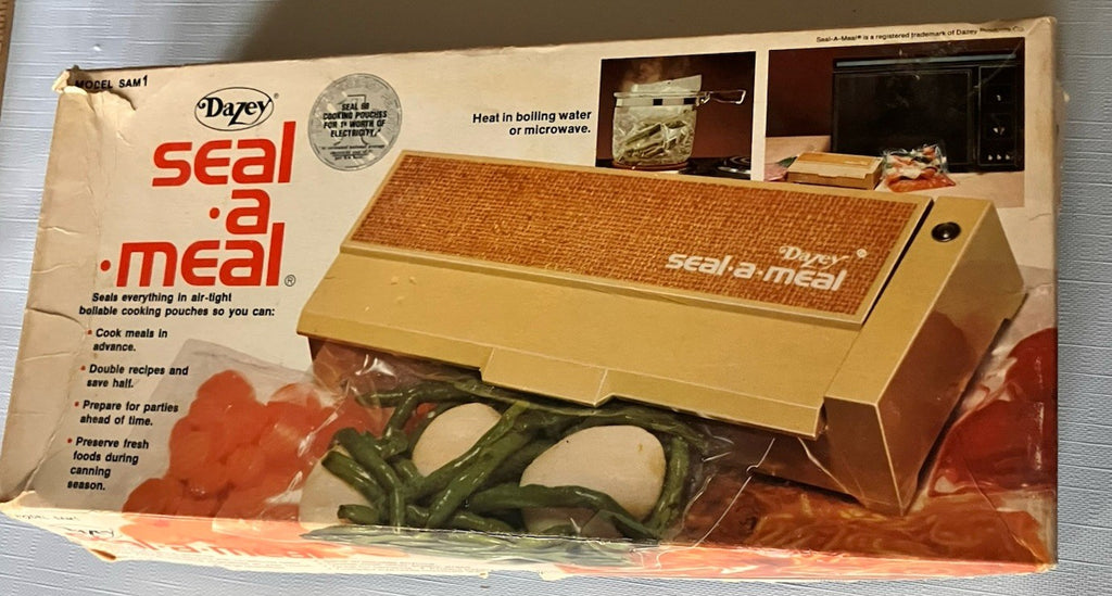 Vintage Dazey White Seal-a-Meal Kit In Original Open Box, Complete