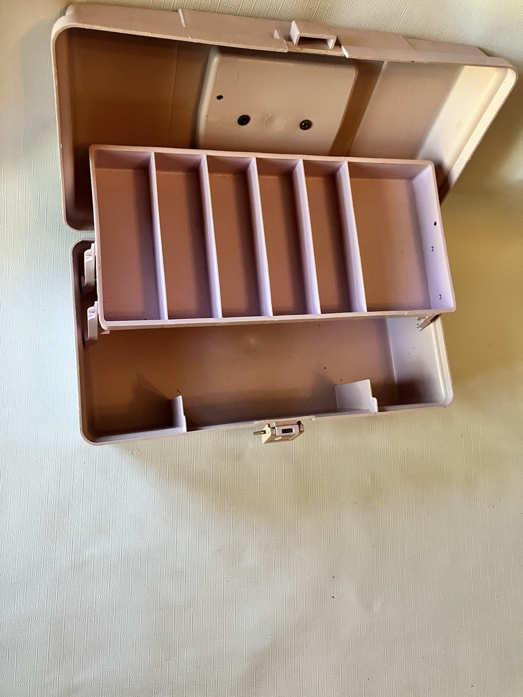 Vintage Caboodle Vanity Travel Case Make Up, Lavender-Purple
