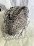 Vintage Women’s Special Karakul Cap Made In Pakistan Grey W/ Lace