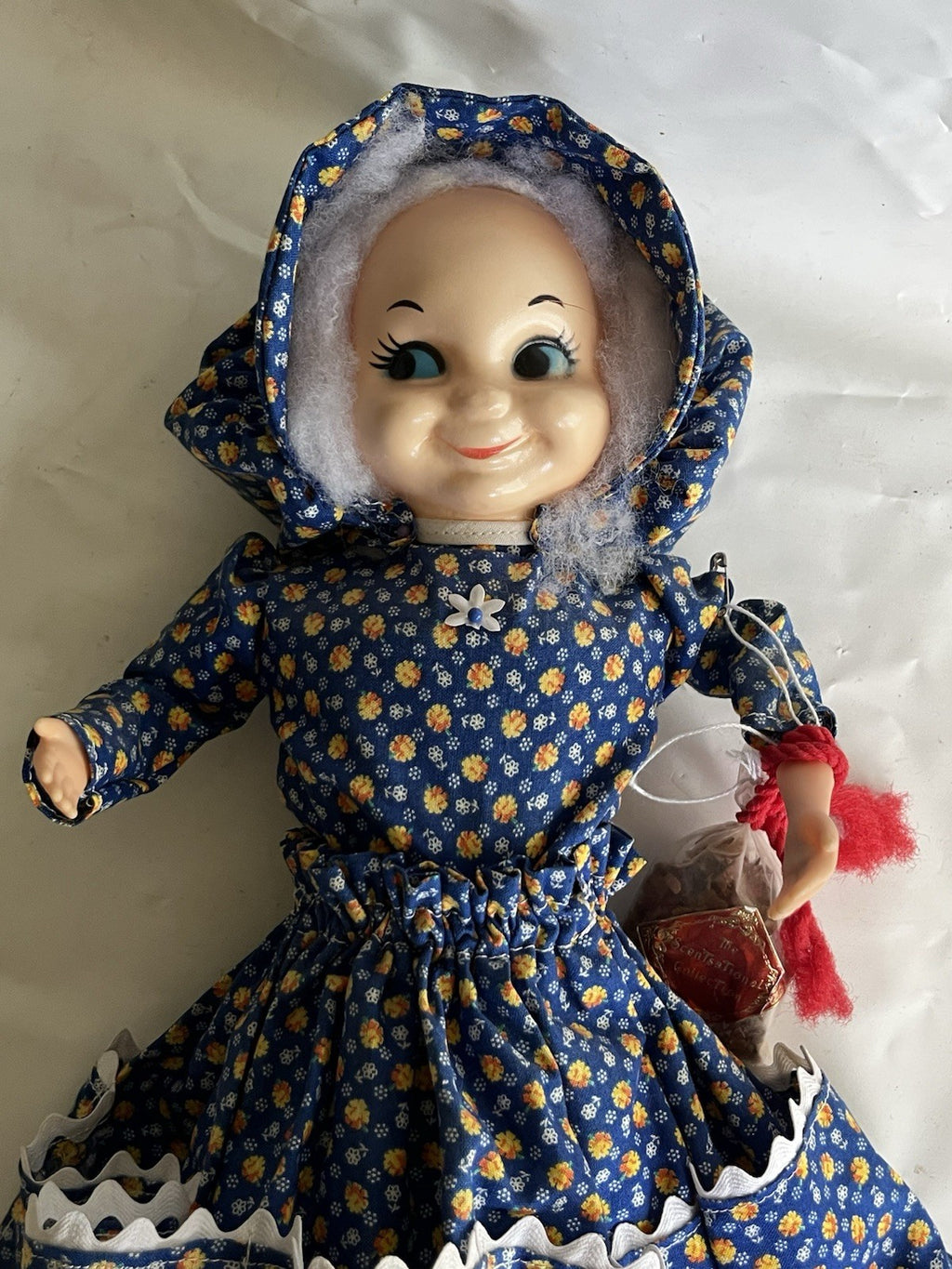 Vtg. “Grannie” Dish Bottle Dolll-Home Made With Pockets And Original Potpourri
