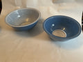Pyrex Vintage Moody Blues Clear Bottom Nesting Mixing Bowls 323 325 Set of 2