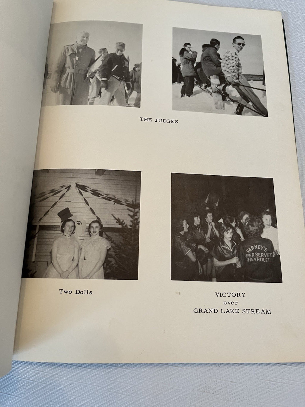 Vintage 1956 Danforth, Maine Yearbook And Grade 5 Class Photo