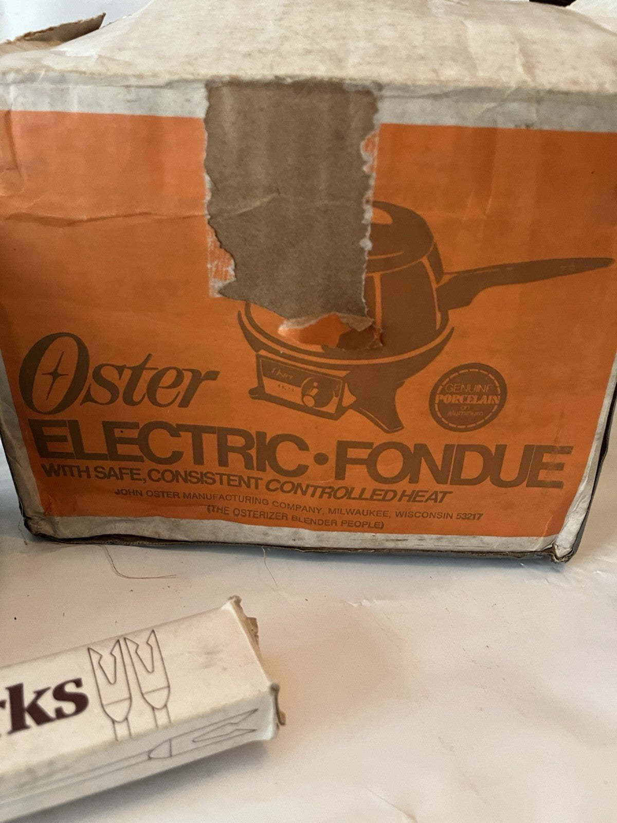 Vintage 1960s Oster Electric Fondue Complete Set With Original Box, Accessories