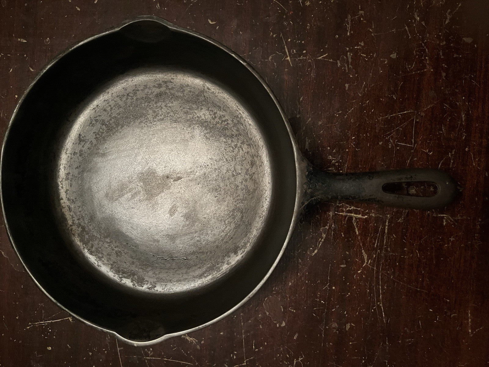 10 1/2” Vintage Skillet wit “C” Marked on Handle-Nice