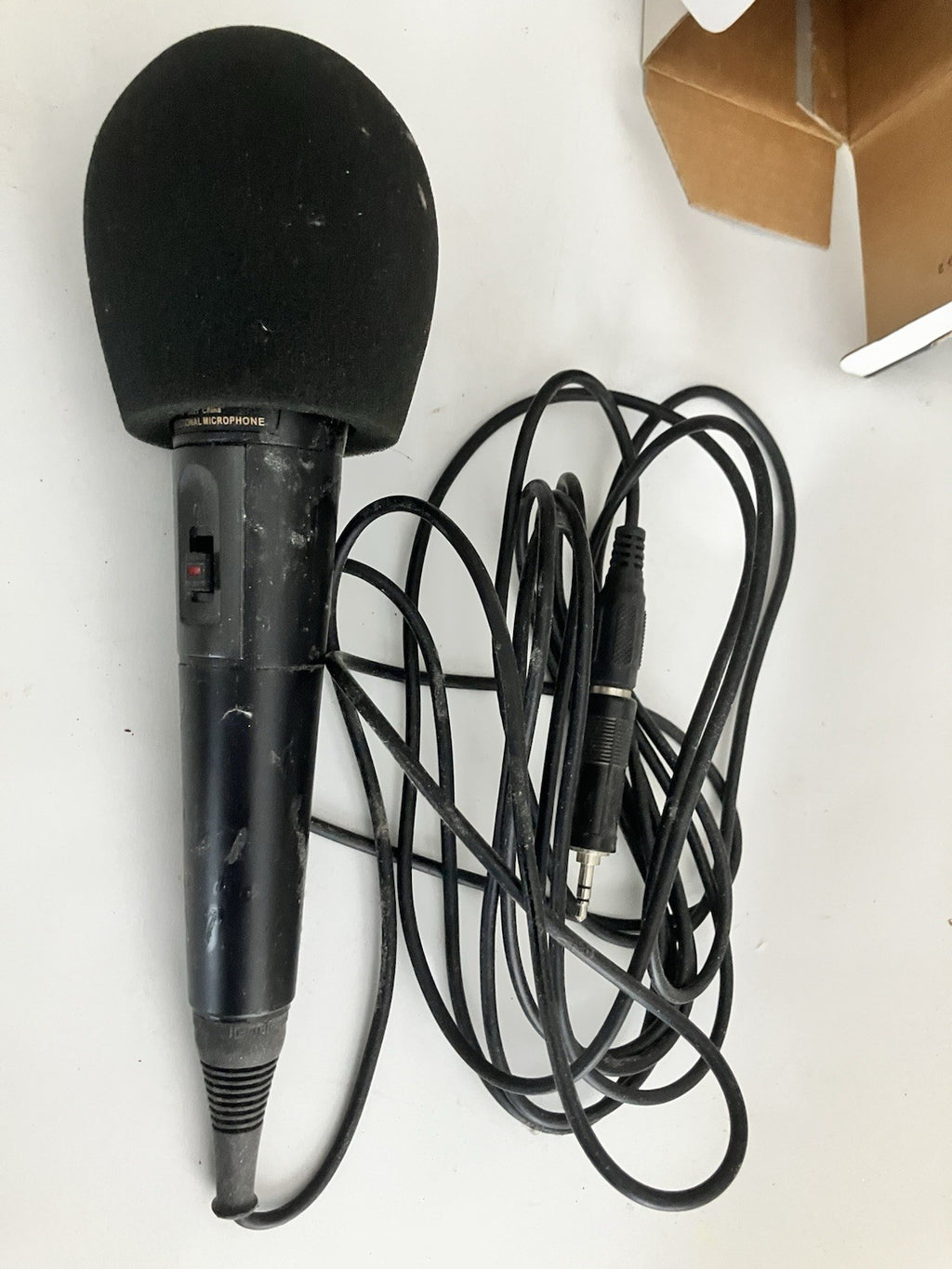Optimus Unidirectional Dynamic Microphone Mdl. 33-3021 Corded Mic Orignal Box