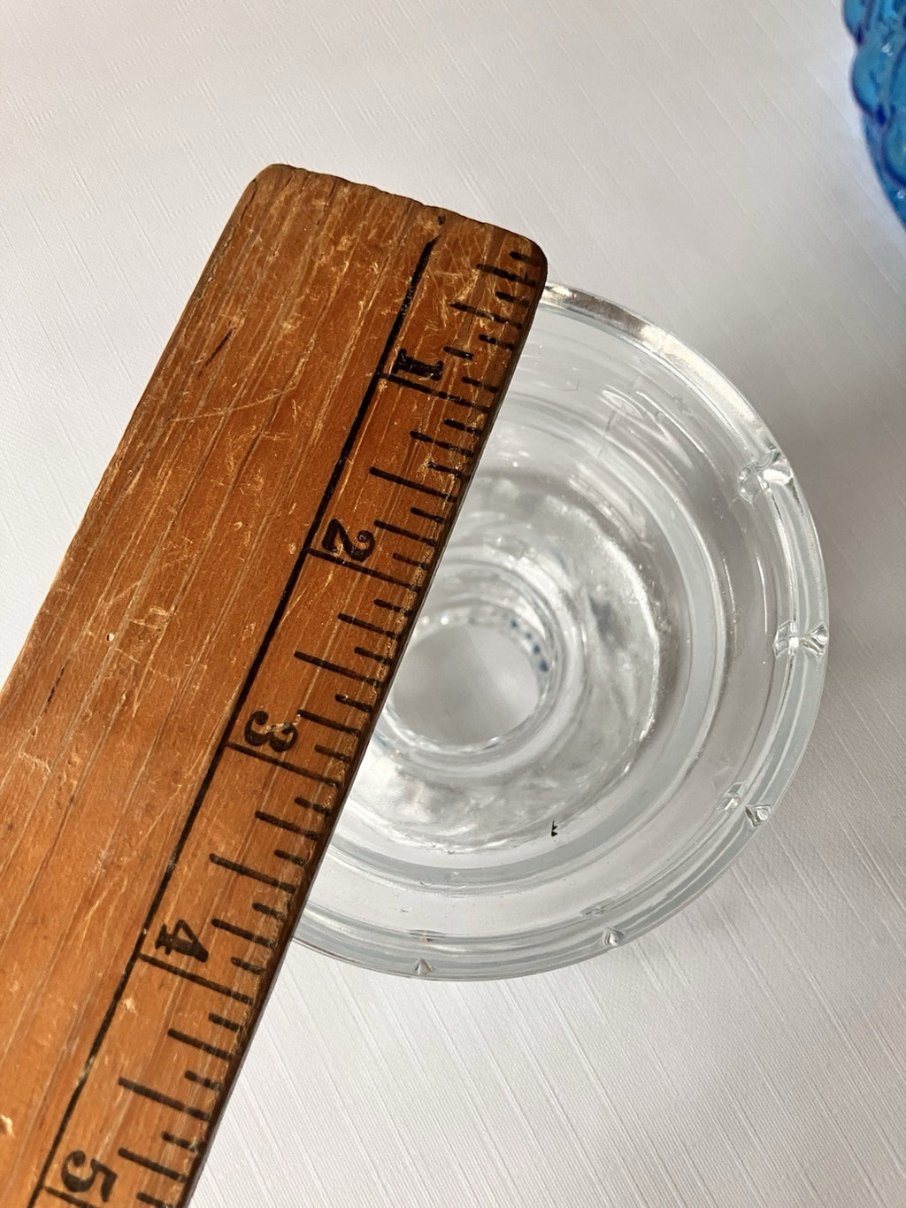 Vintage Glass Etched Hurricane Oil Lamp 