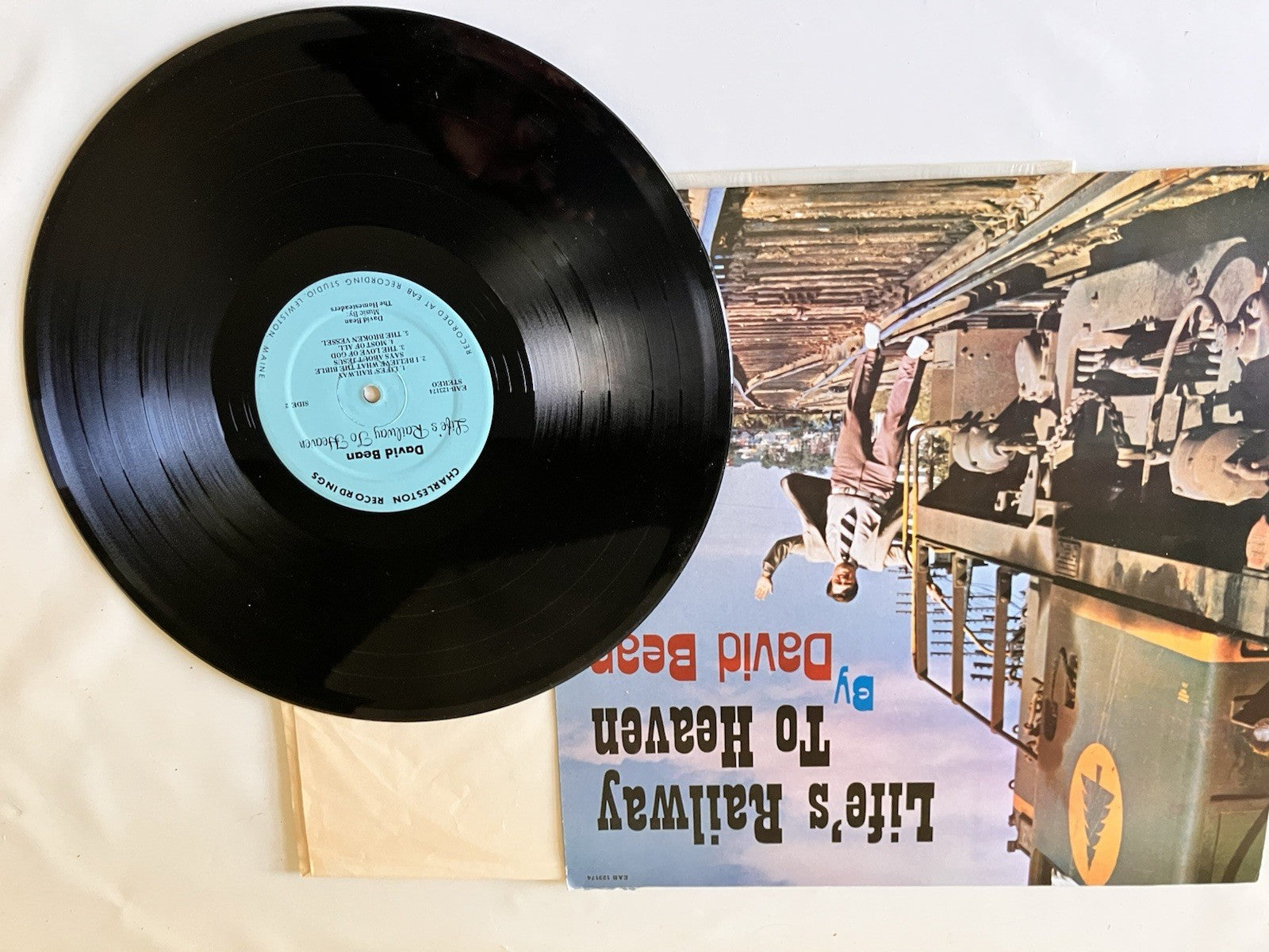Lot of 3 Christian LPs David Bean Life’s Railway to Heaven/‘73/Envoys Answer