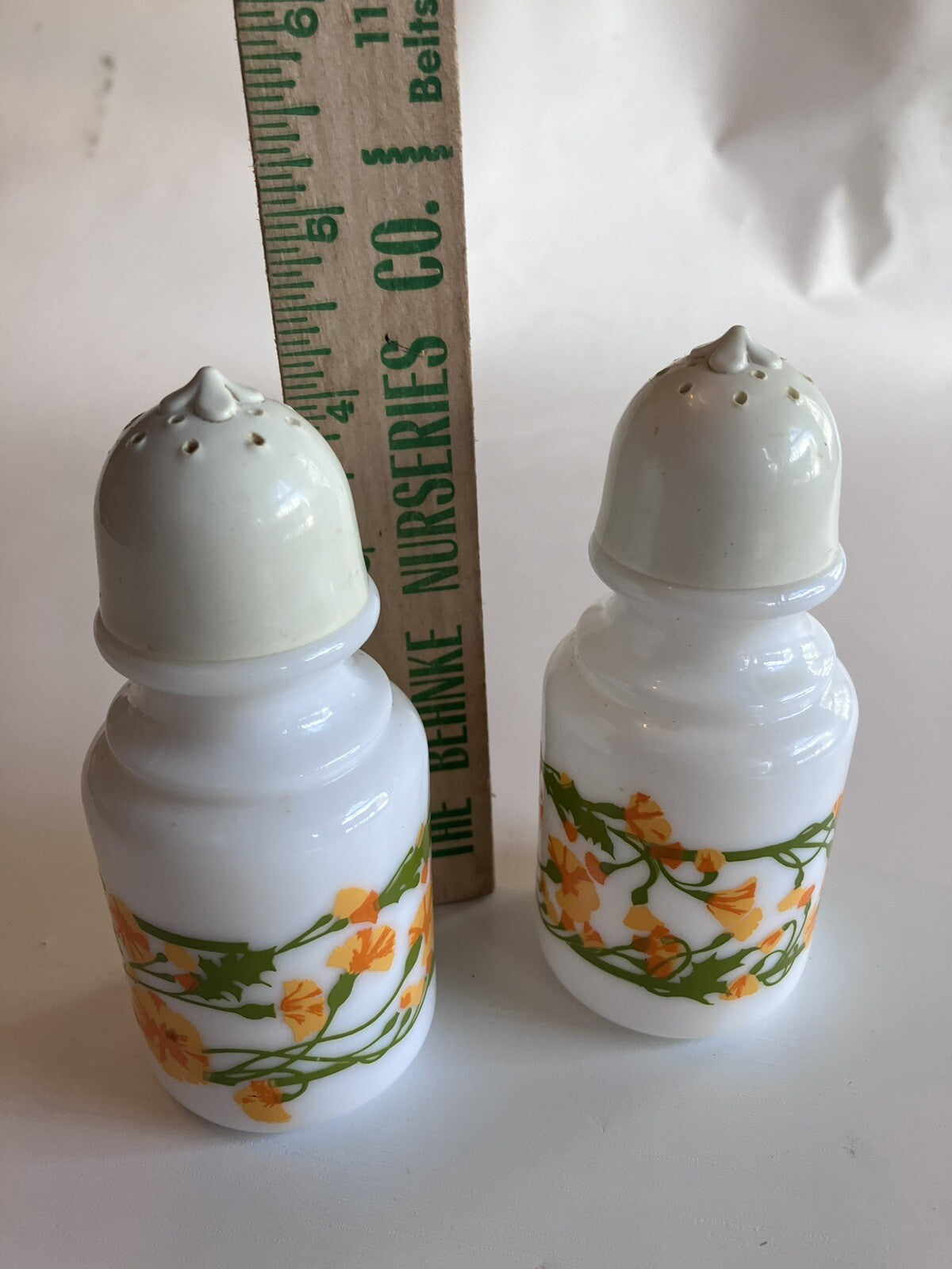 1968 Avon Milk Glass Salt And Pepper Shakers