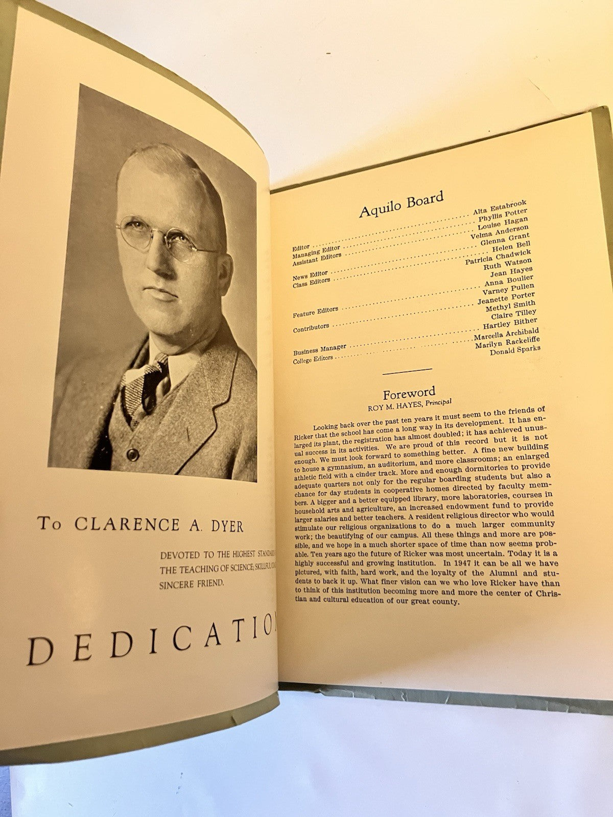 1937 Aquilo Ricker Classical Institute And Jr. College Yearbook Houlton, ME