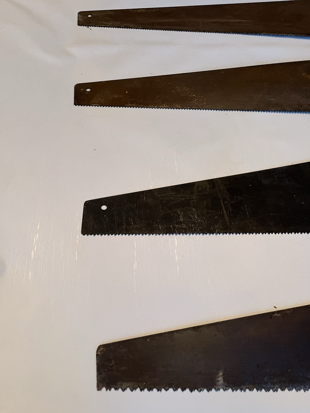 4-Antique Disston&Sons (3) /other Hand Saws; Wheat Engraving 26-28” Saws