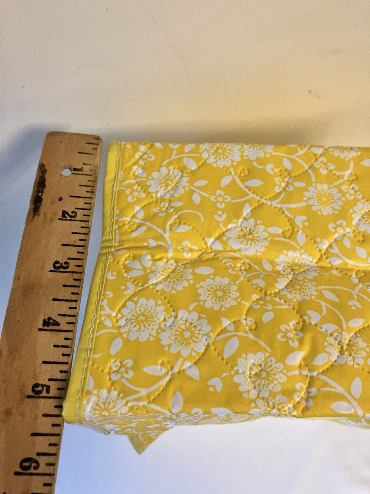 Vintage 70/MCM Floral Yellow/White Vinyl Toaster/ Applicance Duster Covers; 3 Pc