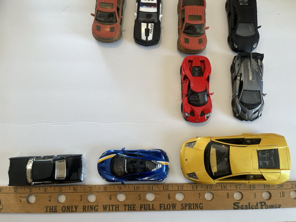 Lot of 9 Diecast Cars 1:38 1:42 Mclaren/F-150/Impala/Lambo