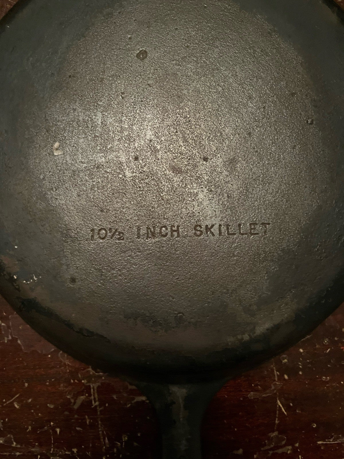 10 1/2” Vintage Skillet wit “C” Marked on Handle-Nice