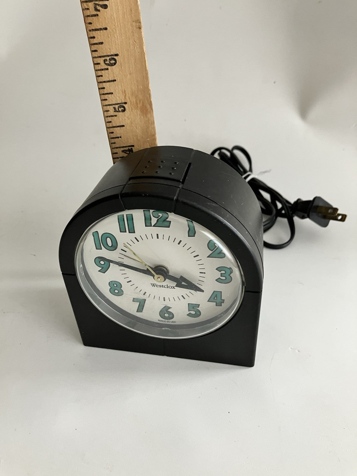 1997 Westclox Bedside Alarm Clock; Electric Plug In