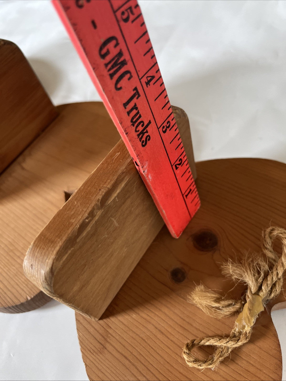 Vintage Wood Three Tier Hanging Heart Shelf