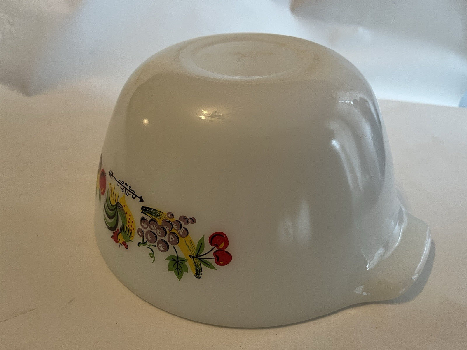 Anchor Hocking Fire King Chanticleer Rooster Country Kitchen Nesting Mixing Bowl