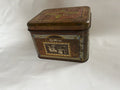 Vintage Cheinco Rectangular Tin Coffee Canister Antique Style