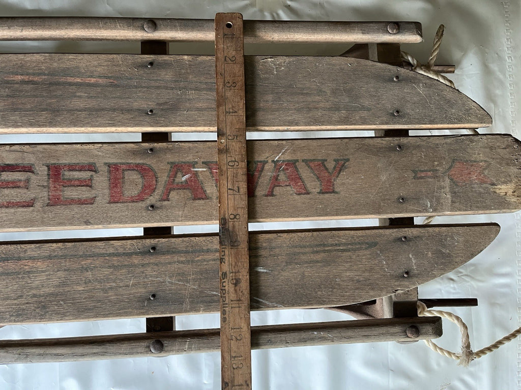 Vintage Speedway Snow Sled Model 846 Made Paris Maine