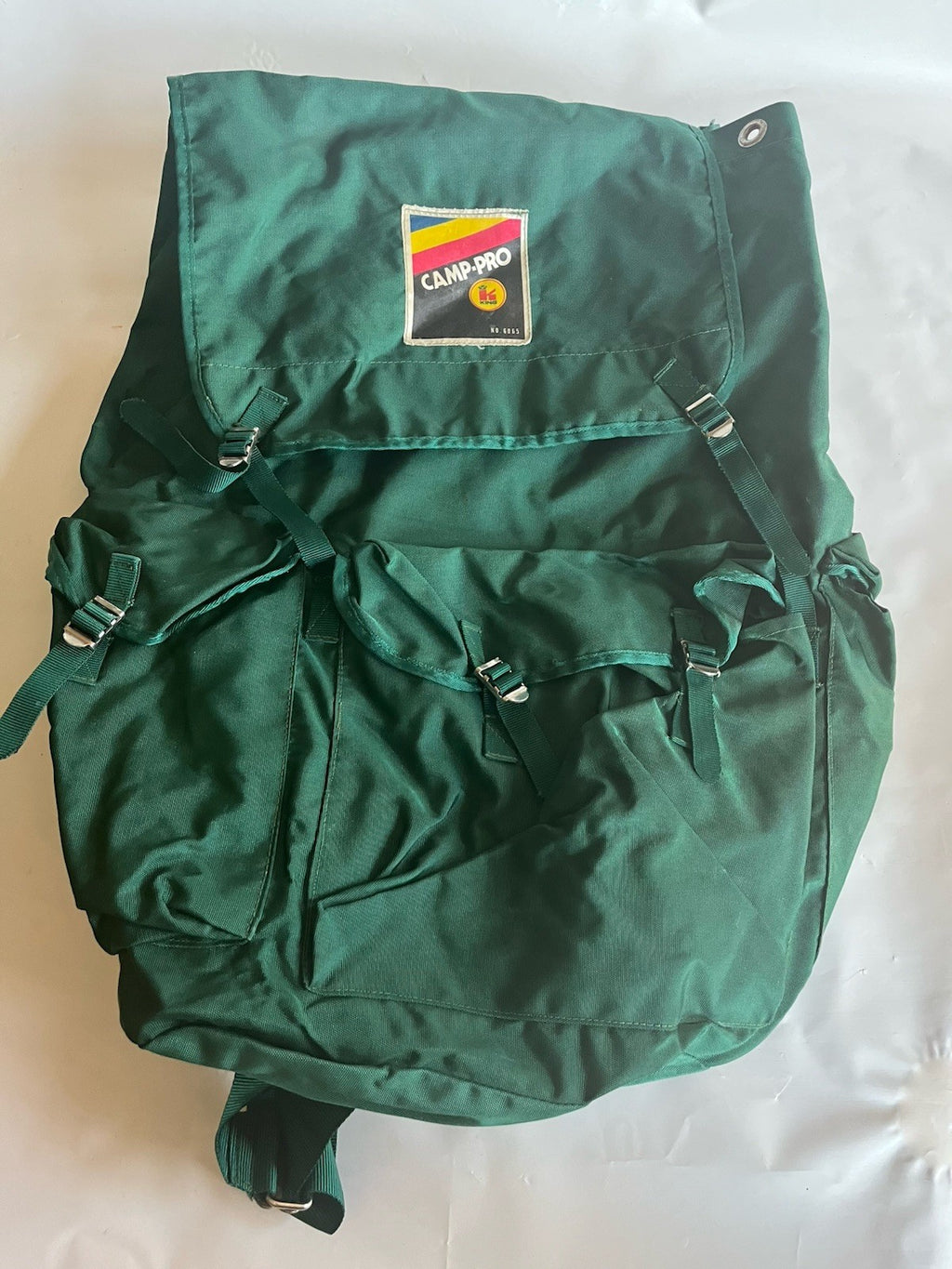 Vintage Camp-Pro Green Backpack No. 6065; XL