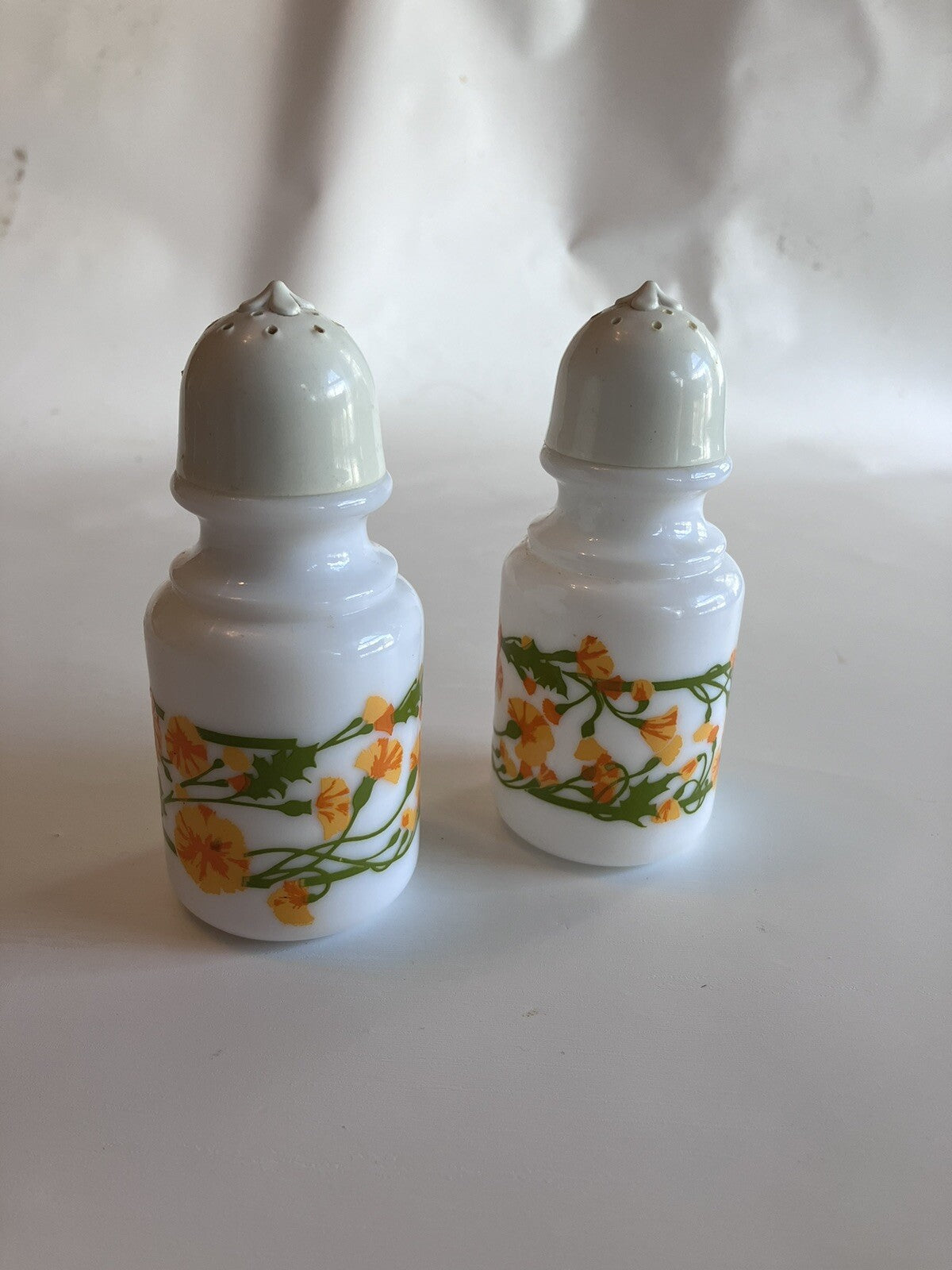 1968 Avon Milk Glass Salt And Pepper Shakers