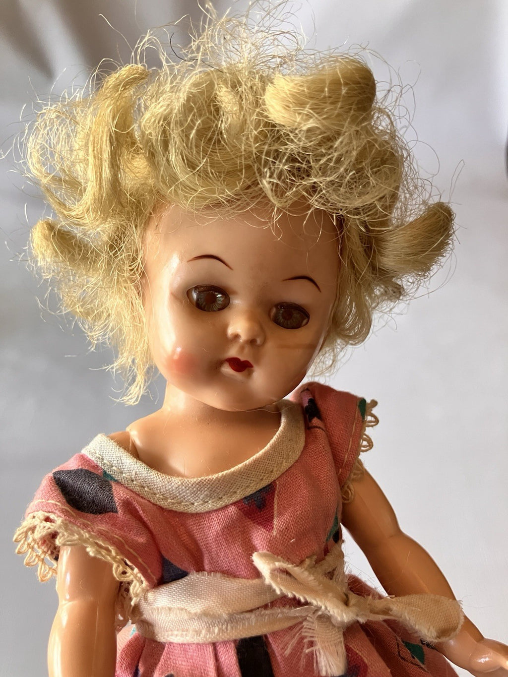 Vintage 8” Tall Winking Doll