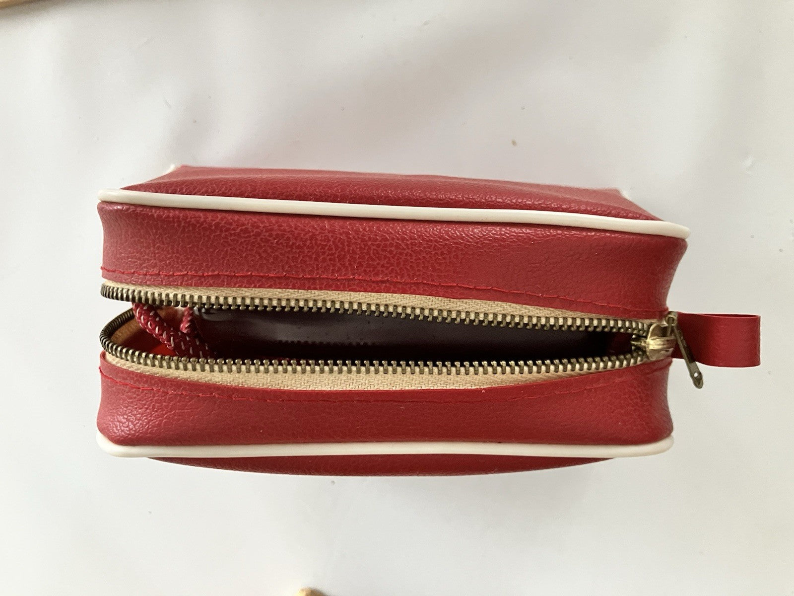 1950s German Zoeller Maroon Travel Iron W/ Original Box, Paper EVC, Never Used