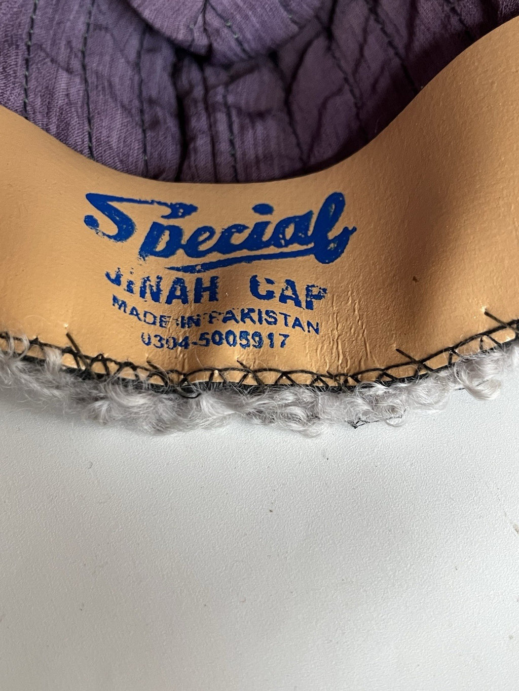 Vintage Women’s Special Karakul Cap Made In Pakistan Grey W/ Lace