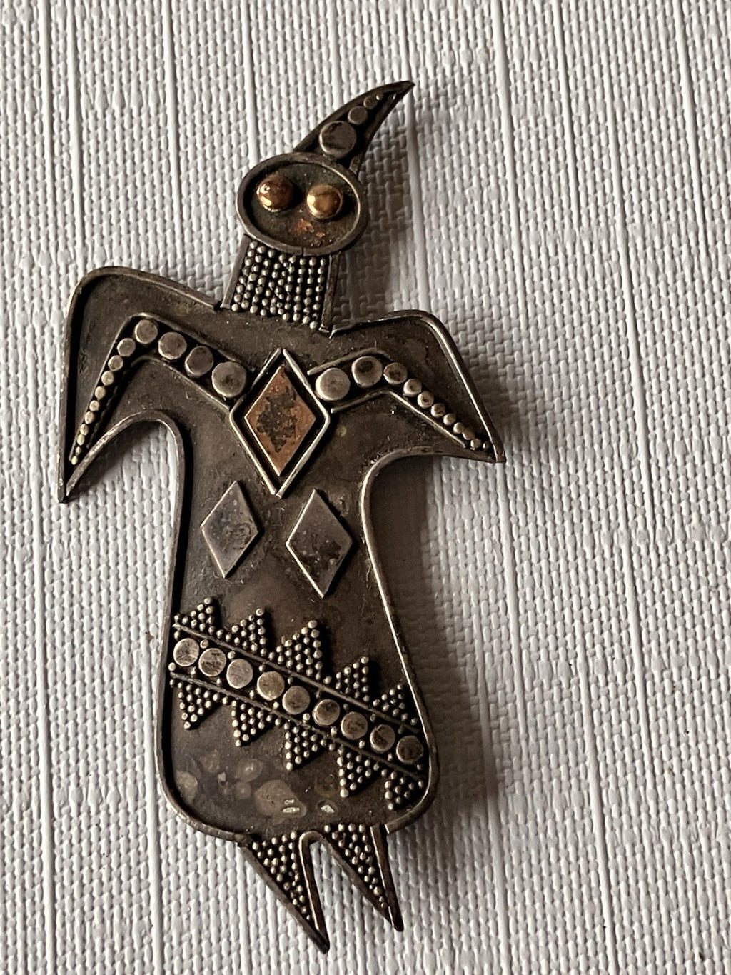 Vintage Southwestern/Mexico Pins; Pair. Stamped 925