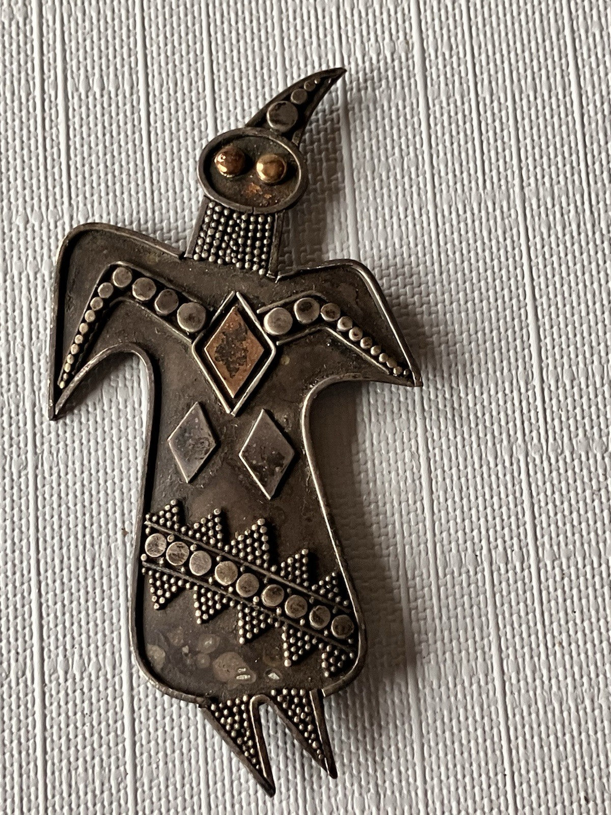 Vintage Southwestern/Mexico Pins; Pair. Stamped 925
