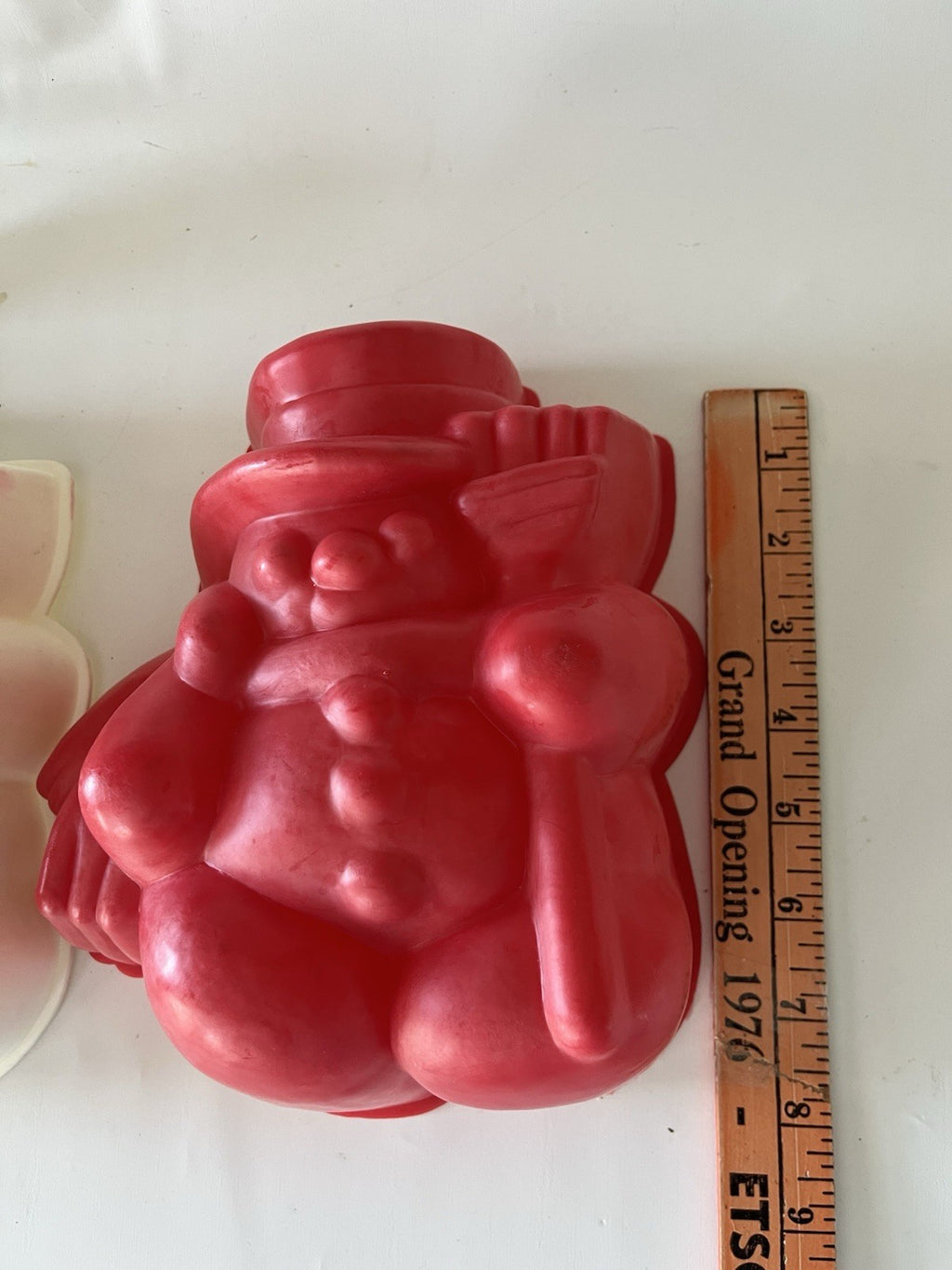 Vintage 1989 Holiday Jello-O Molds W/ Tags Snow Man And Holly