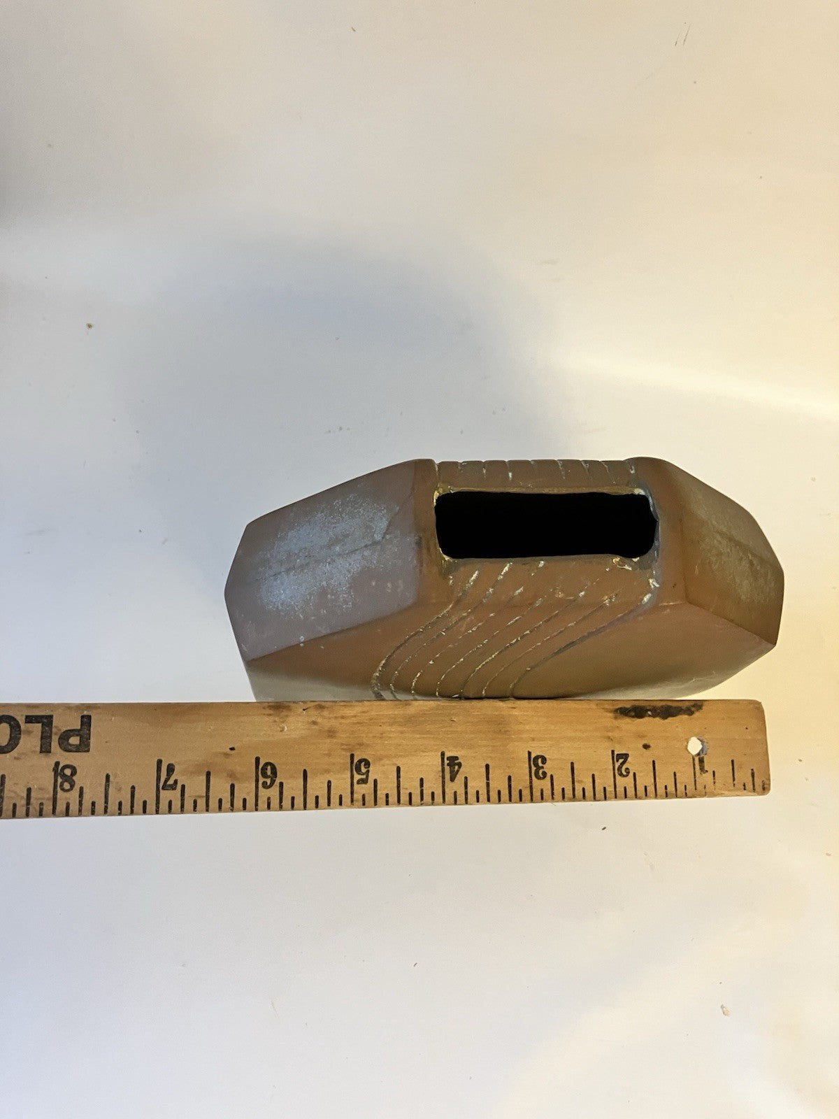 Vintage Decorative Crafts, Inc. Brass Art Deco Vase-MCM.