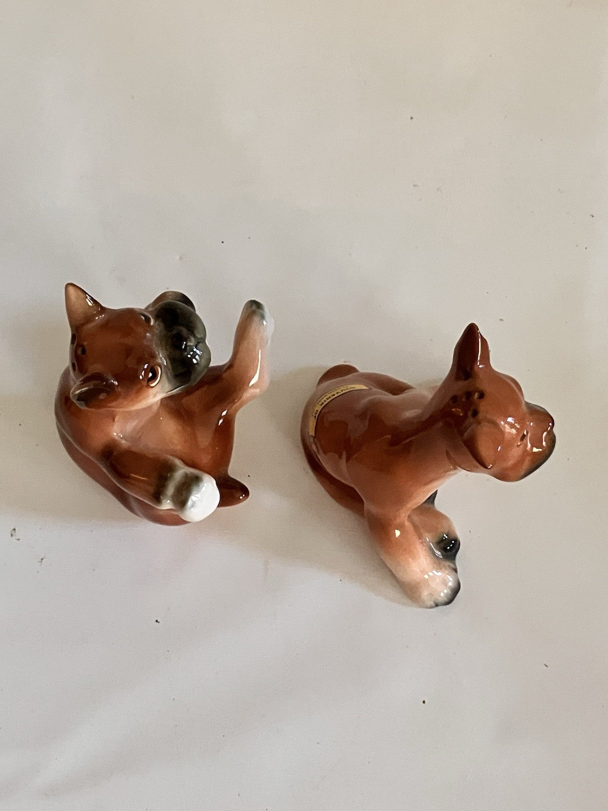Vintage 1960s Lot Of 2 Bull Dog/Dogs Salt And Pepper Shaker Sets. EVC!