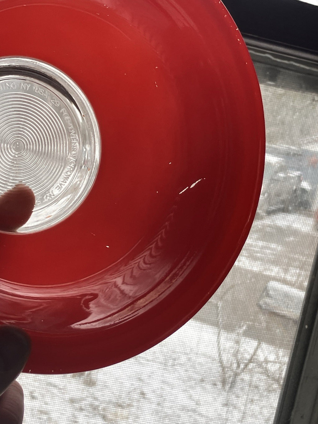 Vintage PYREX Primary/Clear Bottom Bowls-2.5 L; 1 L Blue And Red 1980s