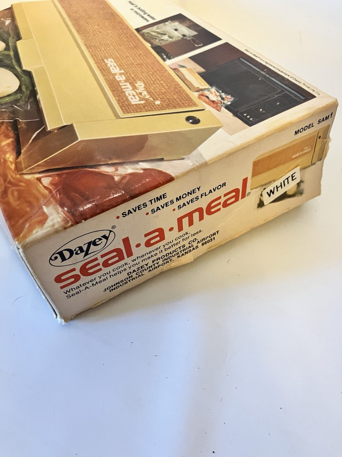 Vintage Dazey Seal-a-Meal Food Vacuum Sealer NOS with Seal Bags Works USA 1970s