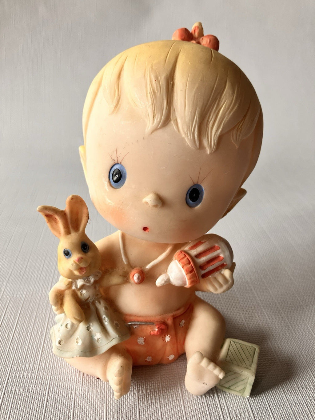 Vintage 1950s Baby Fine Anklets, Figurine And Botany Magazine