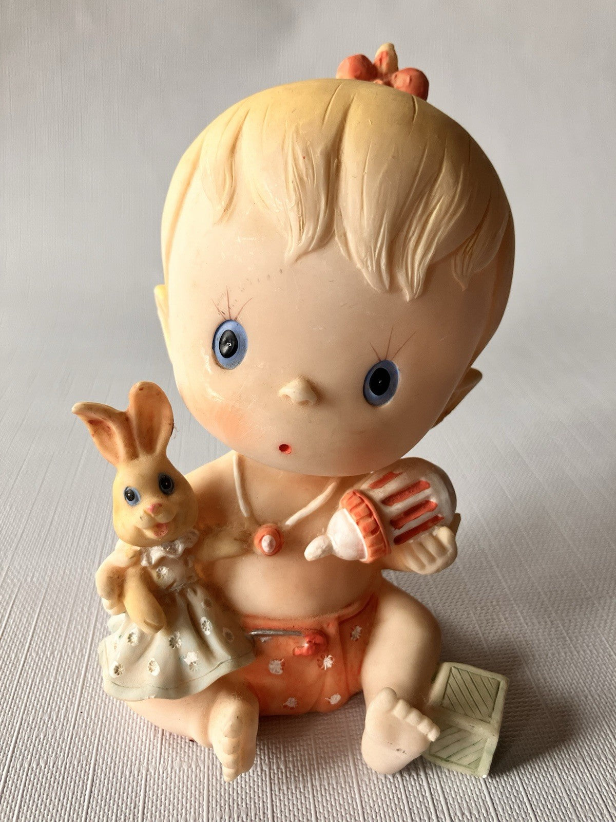Vintage 1950s Baby Fine Anklets, Figurine And Botany Magazine