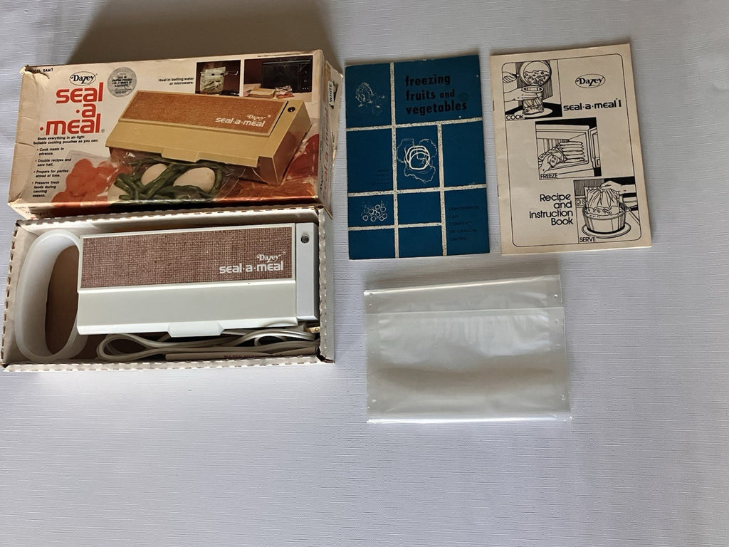 Vintage Dazey White Seal-a-Meal Kit In Original Open Box, Complete