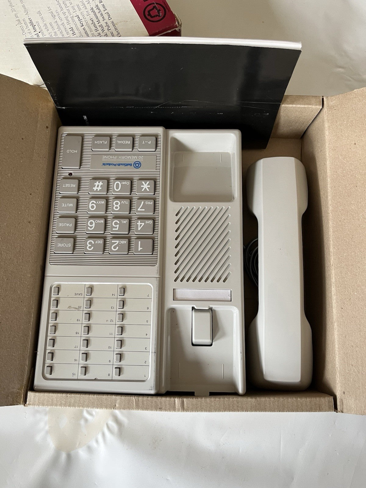 1990 White Telephone Bell South Home Office New In Box Supremacy 227V