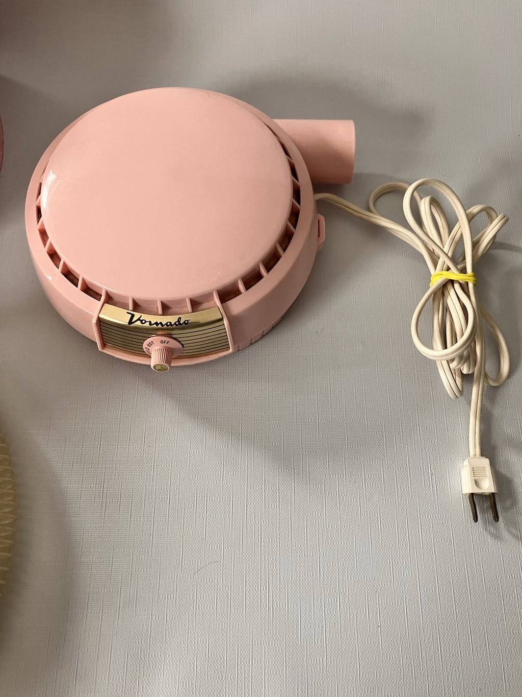 Vintage MCM Vornado Pink Bonnet Hair Dryer With Traveling Case And Extra Bonnet