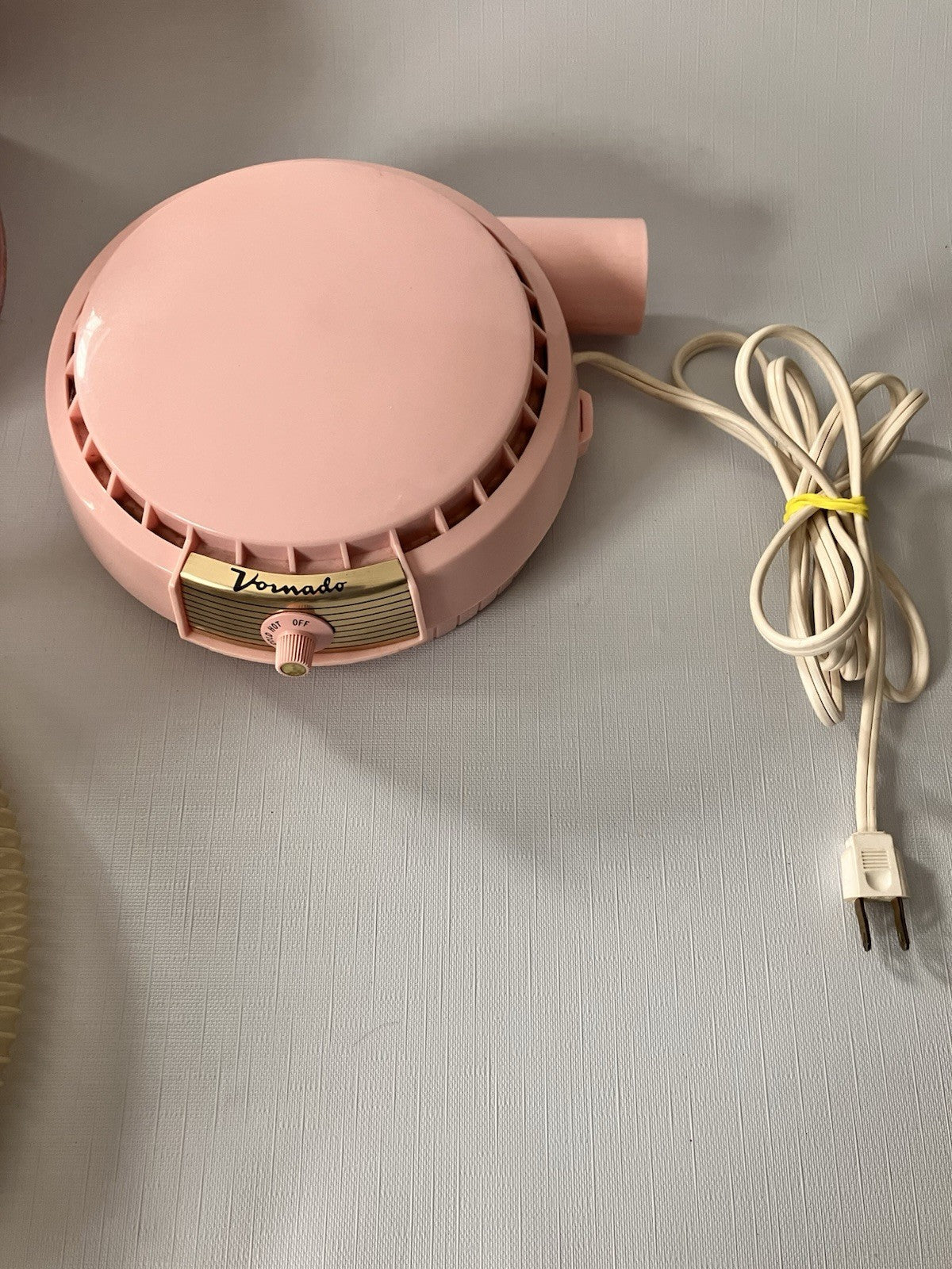 Vintage MCM Vornado Pink Bonnet Hair Dryer With Traveling Case And Extra Bonnet