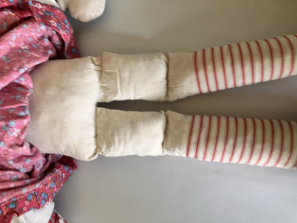 Vintage Raggedy Ann And Andy 25” Tall Dolls; Handmade Stuffed, Folk