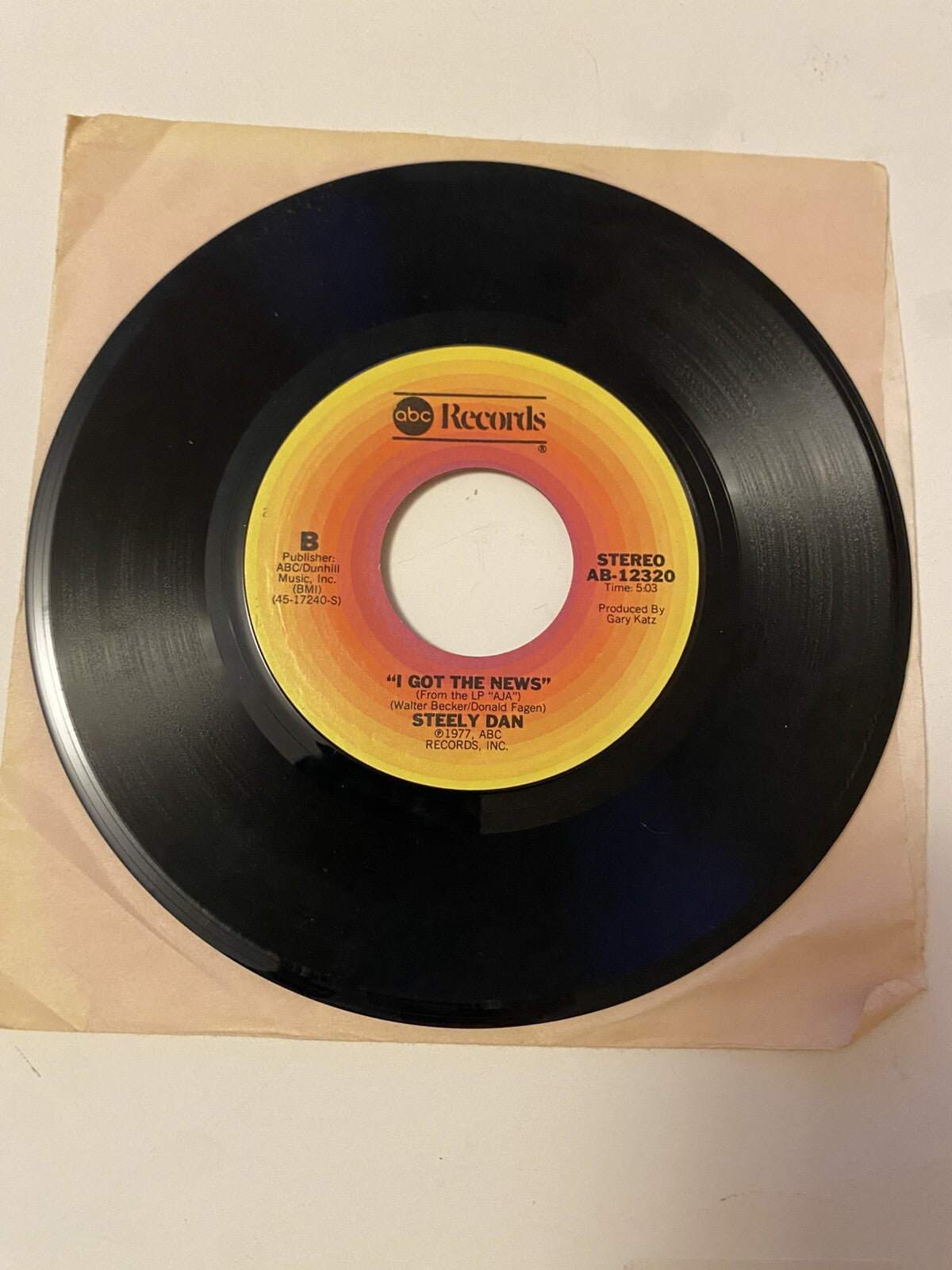 Steely Dan Peg / I Got the News 7" 45 Single ABC Records