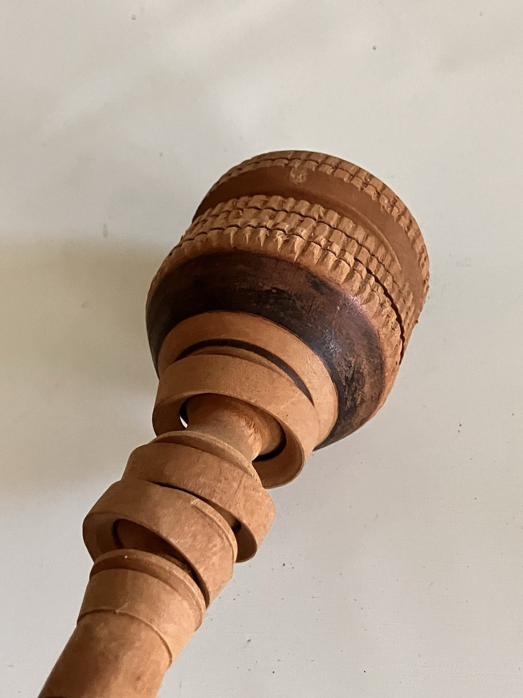 Vintage Authentic Molinillo Mexican Wooden Whisk-EVC!!