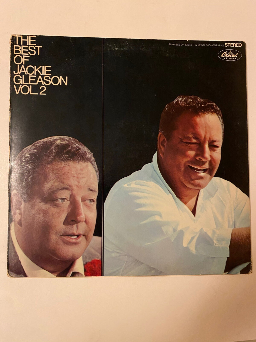 Lot of 2 Jackie Gleason Lps Vinyl Irving Berlin Music For Lovers/The Best Vol. 2