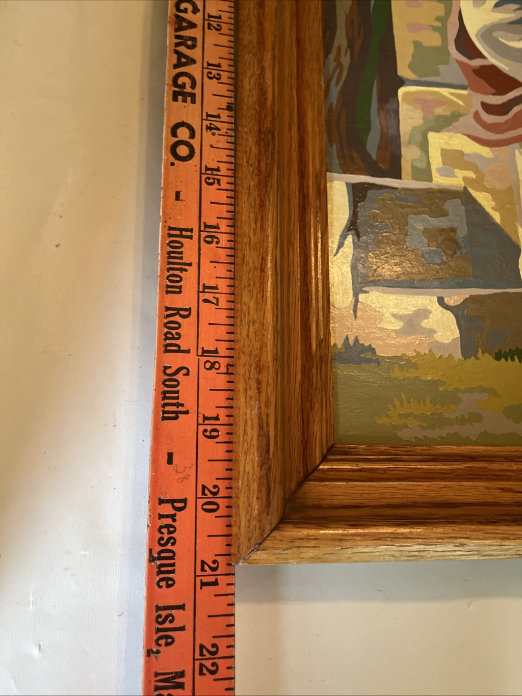 Vintage MCM “Jesus And Little children” Paint By Numbers 27”x21” Framed; 1963
