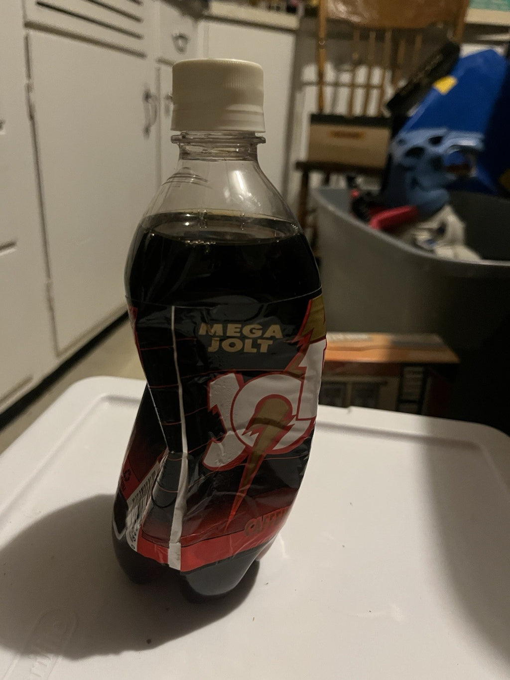 Vintage Plastic Bottle of MEGA JOLT SODA 20 oz UNOPENED 1997-2000 One of a Kind